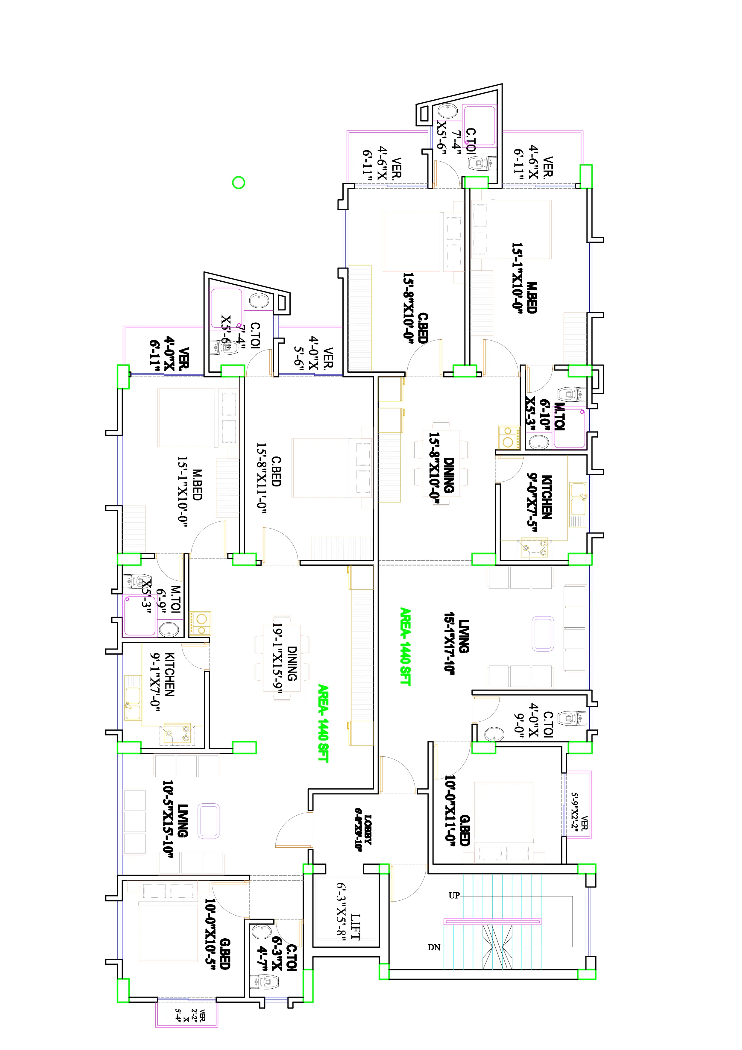 Blueprint of property